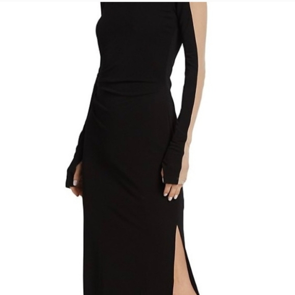 Helmut LangIllusion-Sleeve Midi Dress Size Medium - Picture 4 of 9